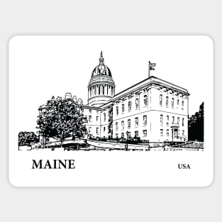 Maine State USA Sticker